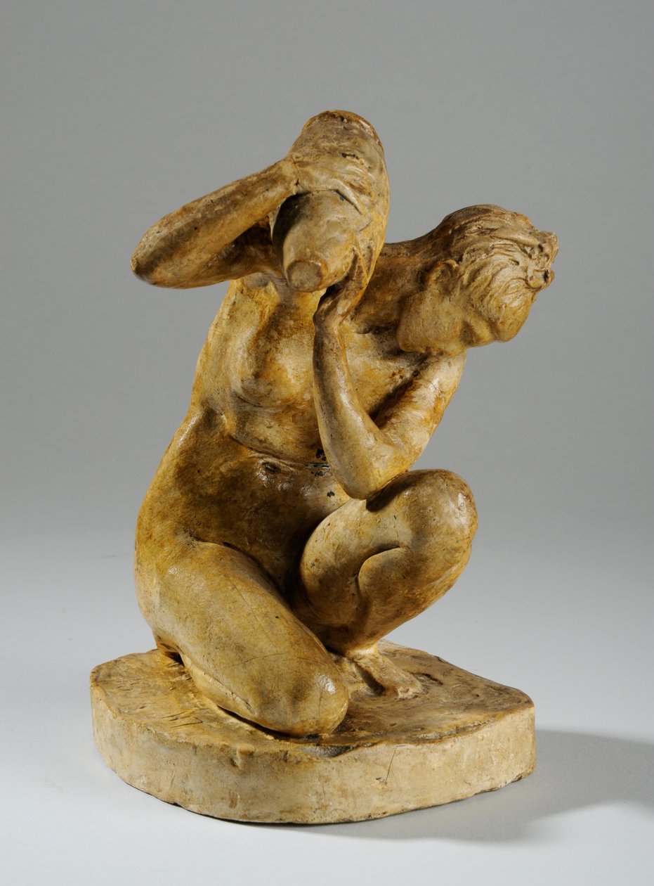 Maquette for a Statuette of a Woman Washing by William Hamo Thornycroft