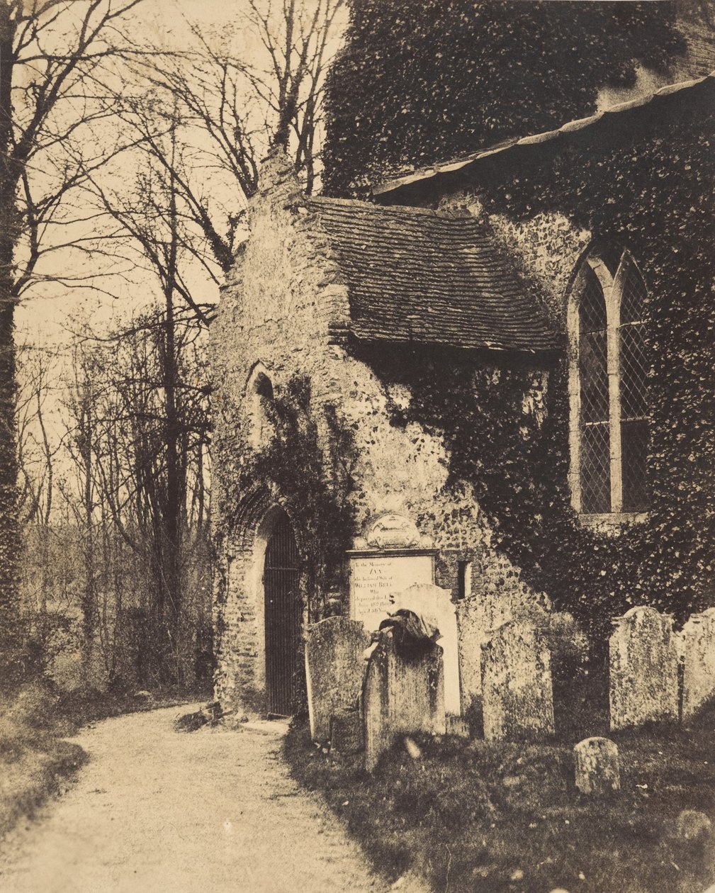 Church Porch, Earlham, Near Norwich by William Harcourt Ranking