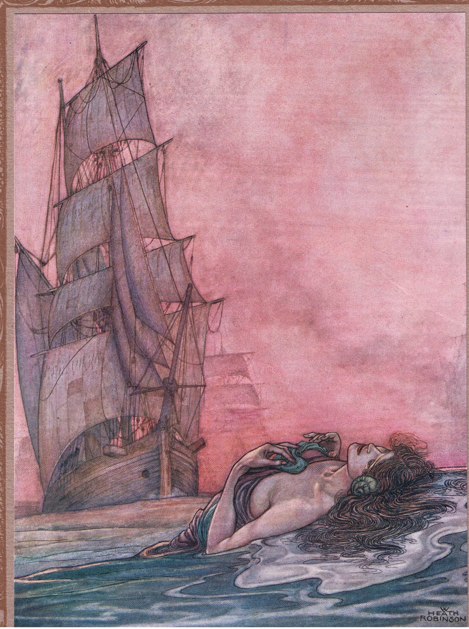 She Calls Us, Still Unfed by William Heath Robinson