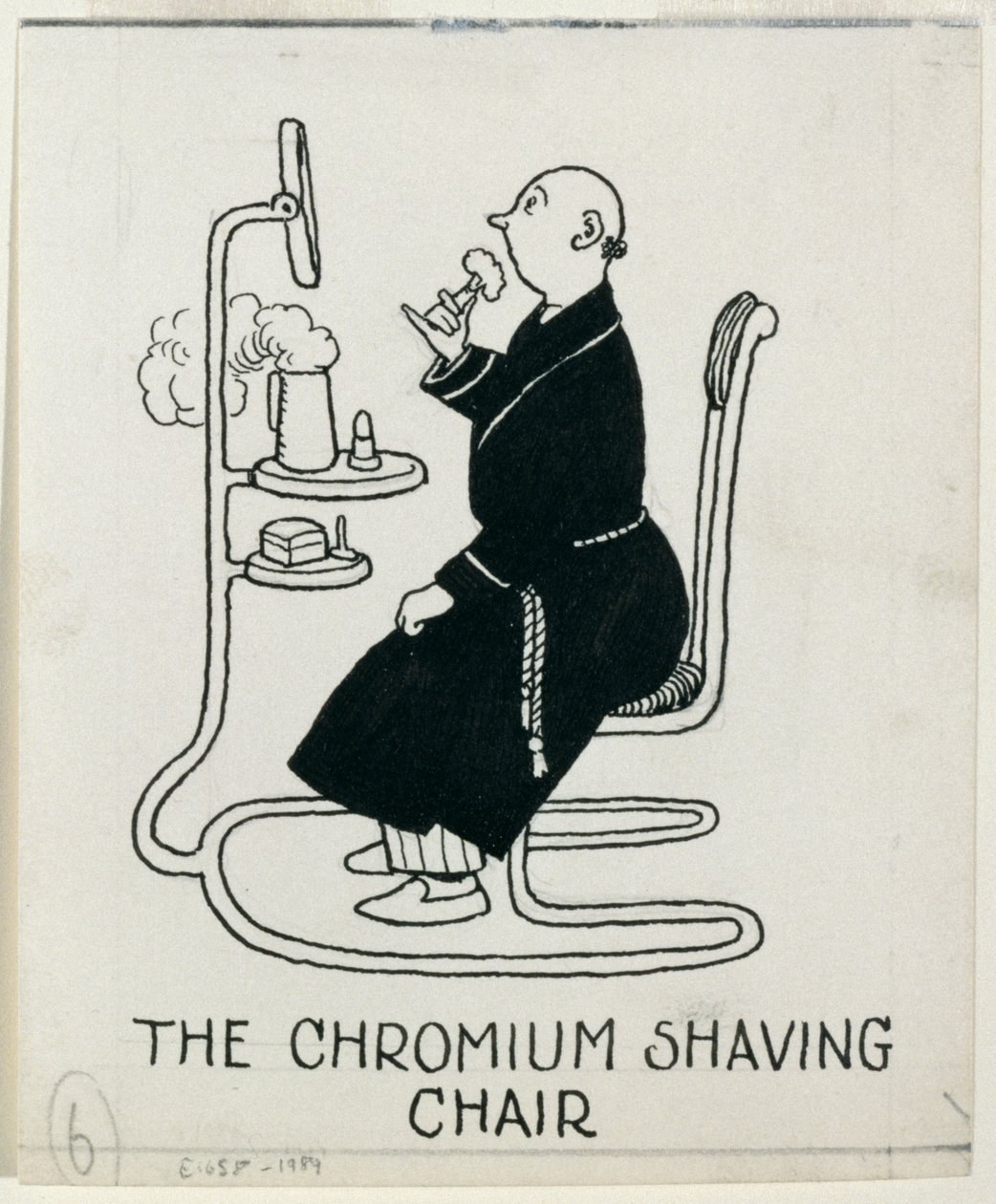 The Chromium Shaving Chair, (detail) from 