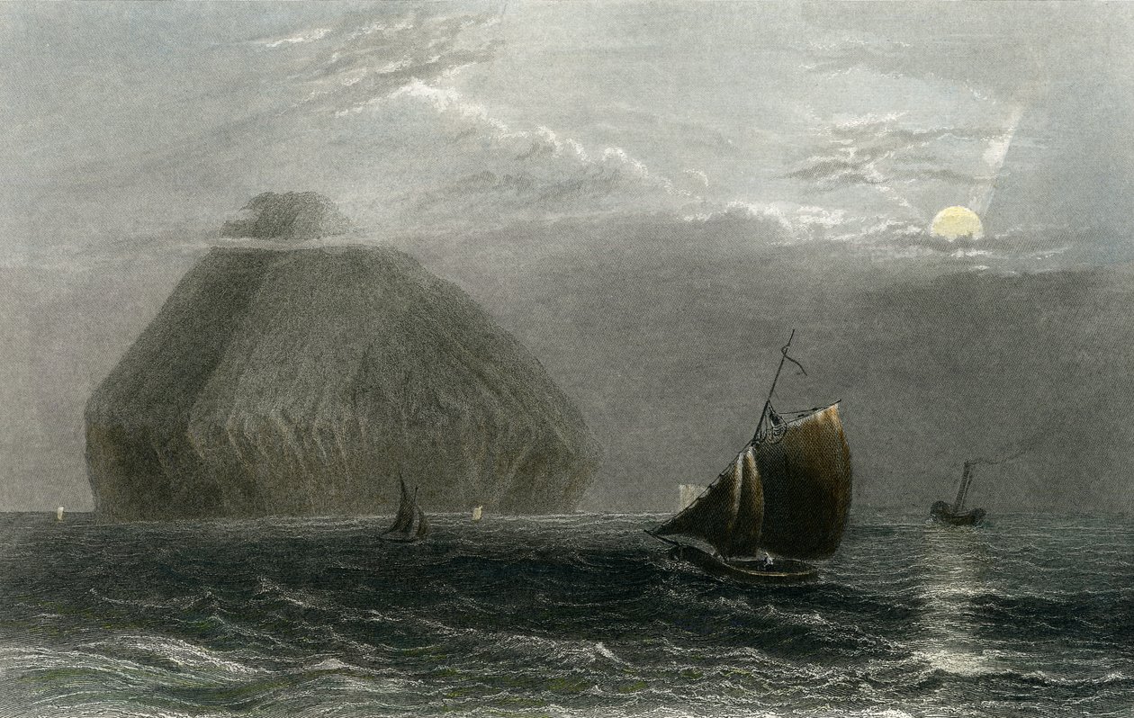 Ailsa Craig, engraved by J. T. Willmore by William Henry Bartlett