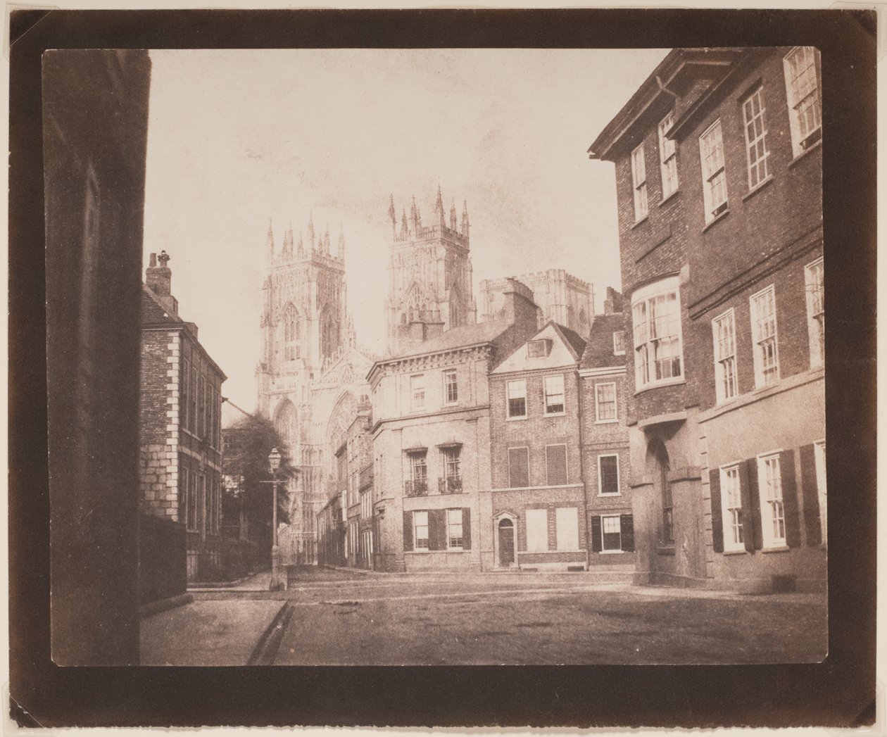 A Scene in York—York Minster from Lop Lane by William Henry Fox Talbot
