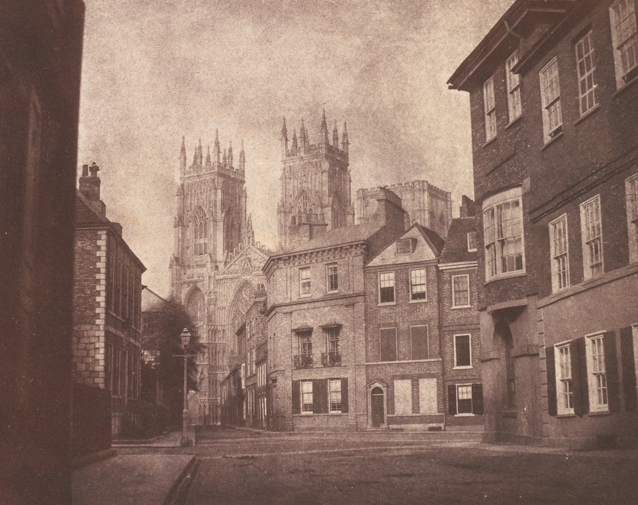 A Scene in York: York Minster from Lop Lane, 1845 by William Henry Fox Talbot
