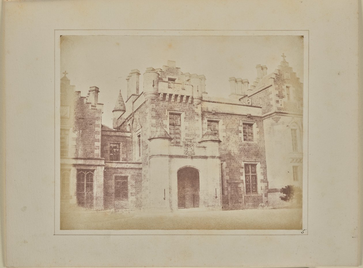 Hall Door, Abbotsford by William Henry Fox Talbot