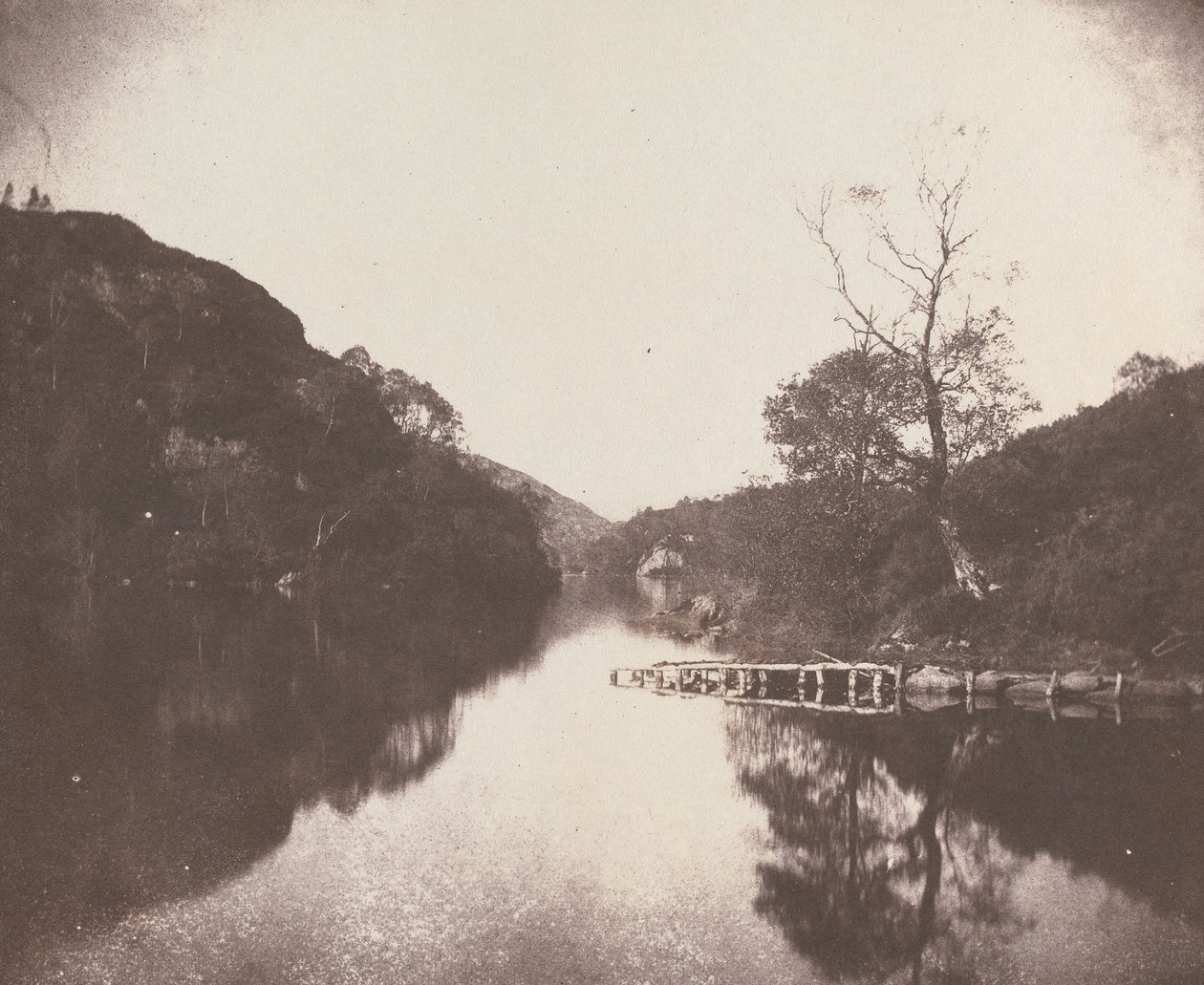 Loch Katrine Pier, Scene of "The Lady of the Lake" by William Henry Fox Talbot