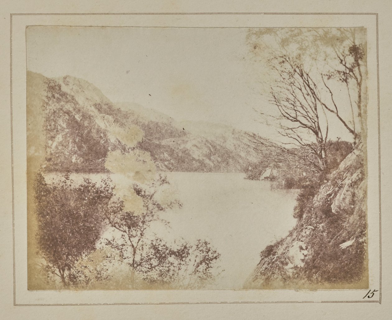 Scenery of Loch Katrine by William Henry Fox Talbot