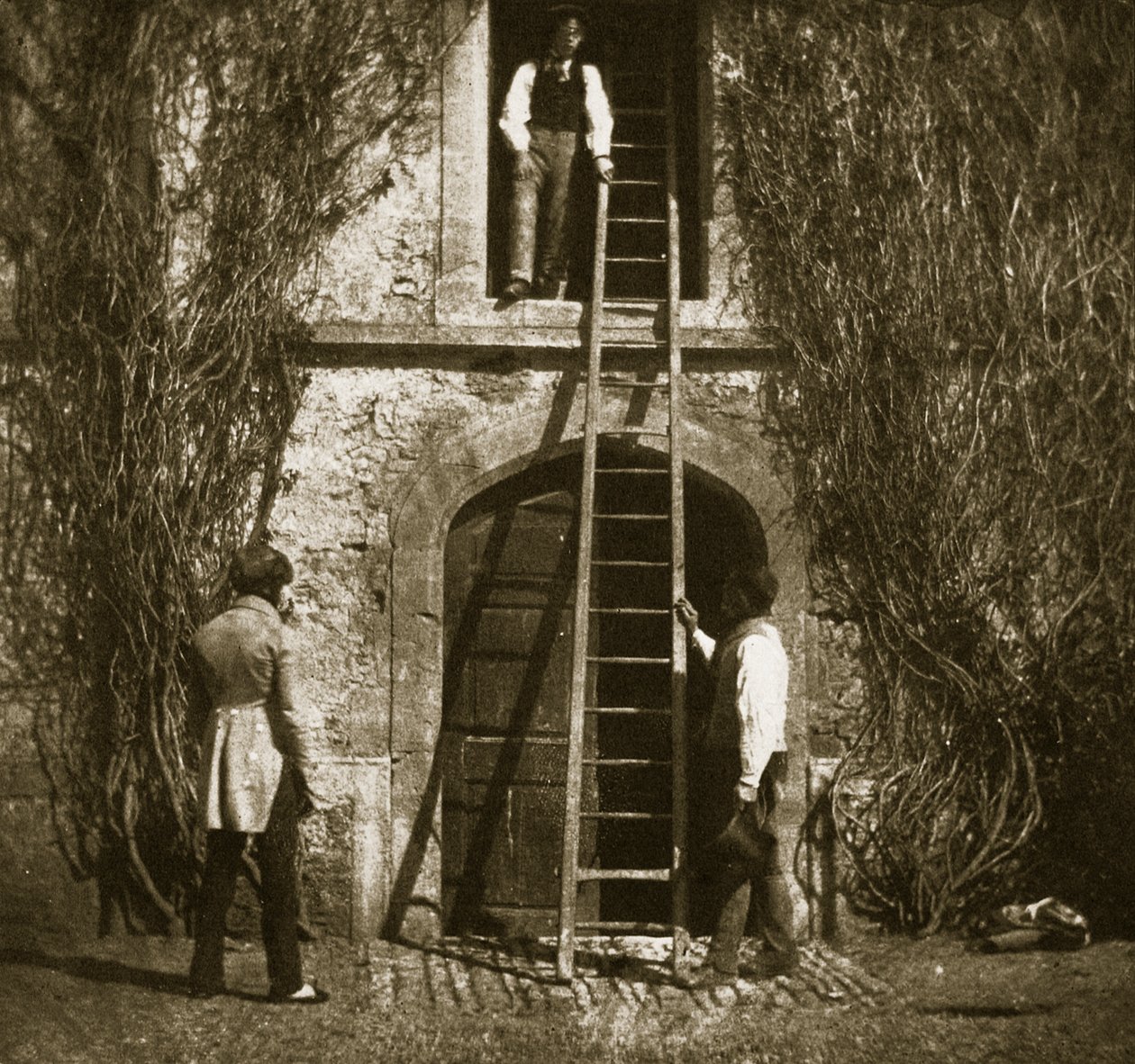 The ladder, April 1844 by William Henry Fox Talbot