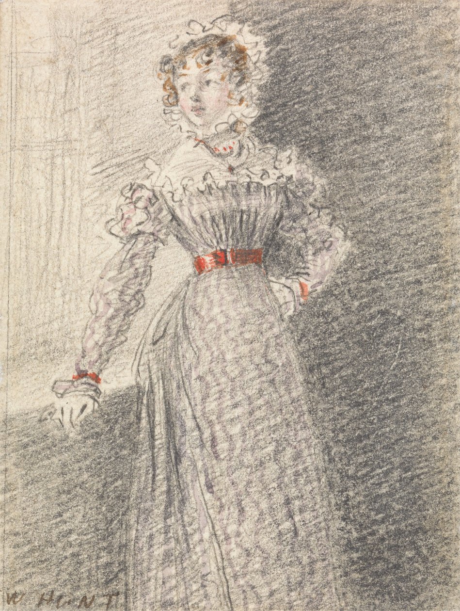 Girl in a Red Belt by William Henry Hunt
