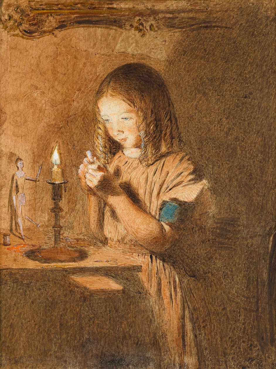 Threading a Needle: The Young Seamstress, c.1845 by William Henry Hunt