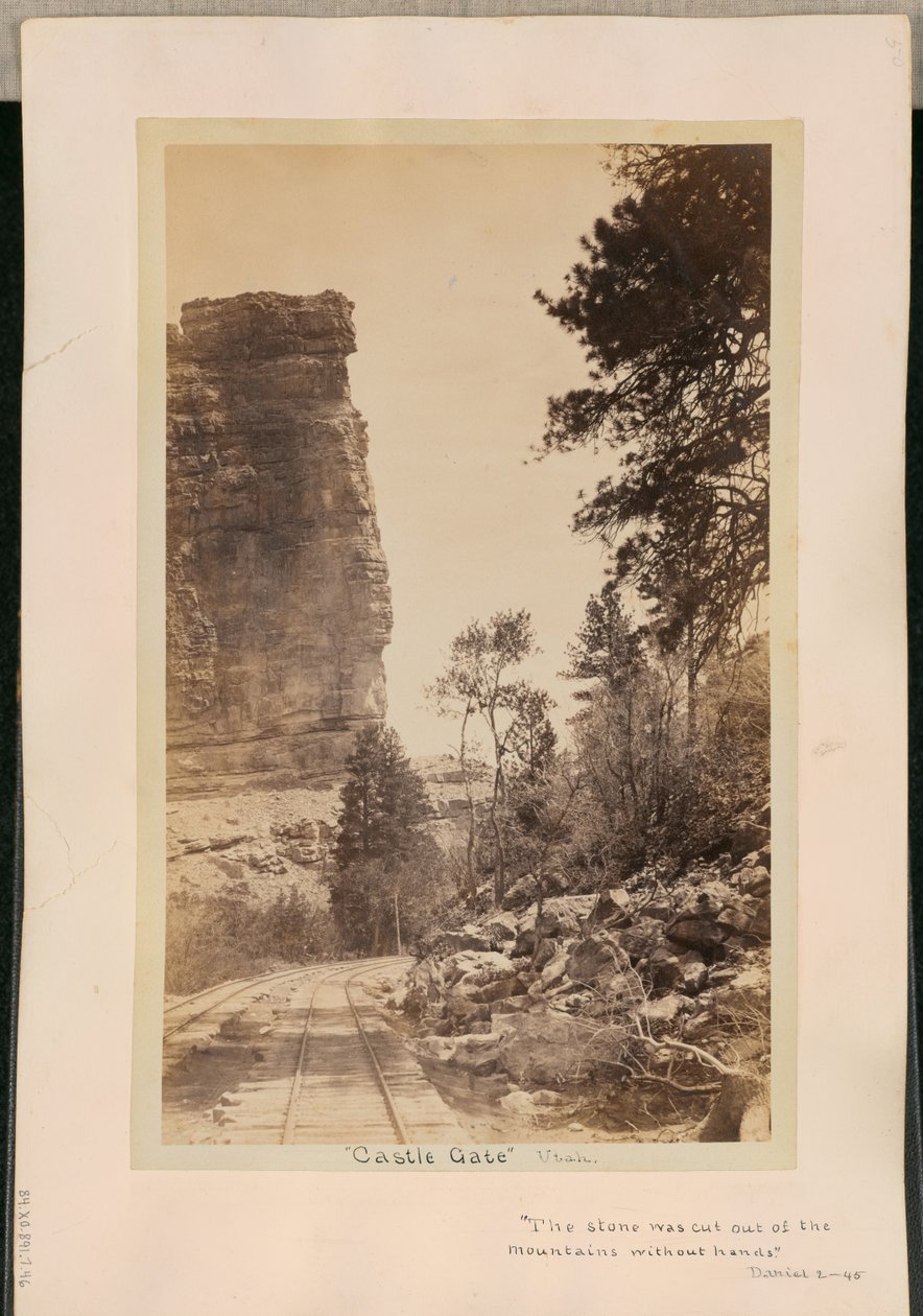 Castle Gate, Utah by William Henry Jackson