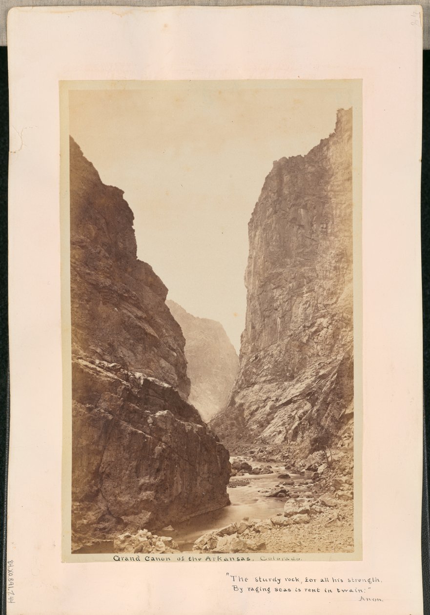 Grand Canyon of the Arkansas, Colorado by William Henry Jackson