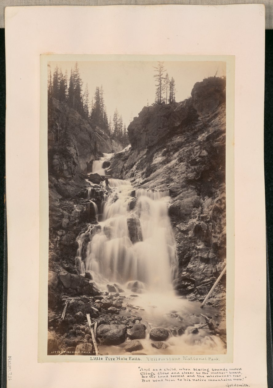 Little Firehole Falls by William Henry Jackson