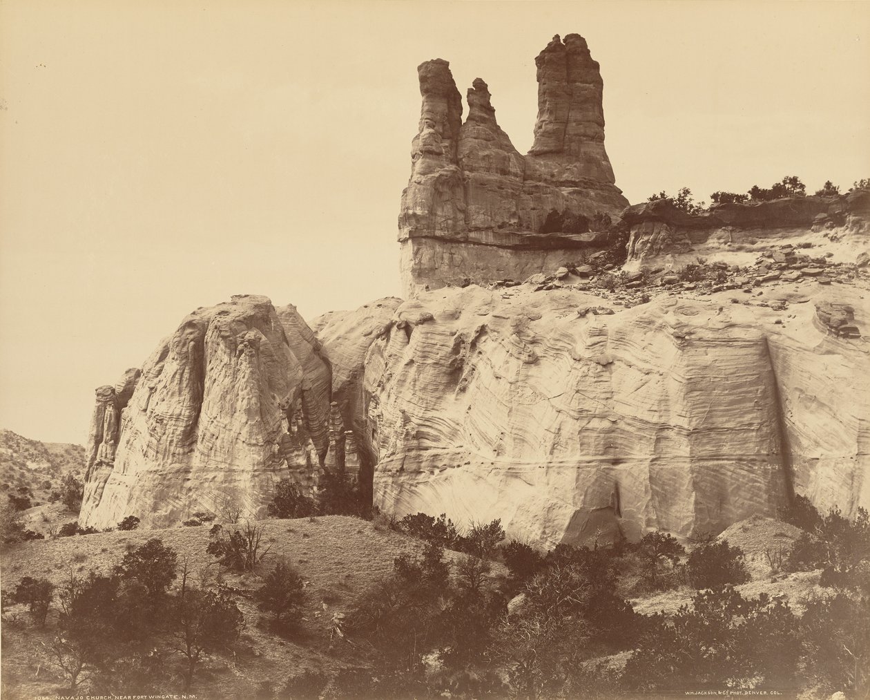 Navajo Church Near Fort Wingate, New Mexico by William Henry Jackson