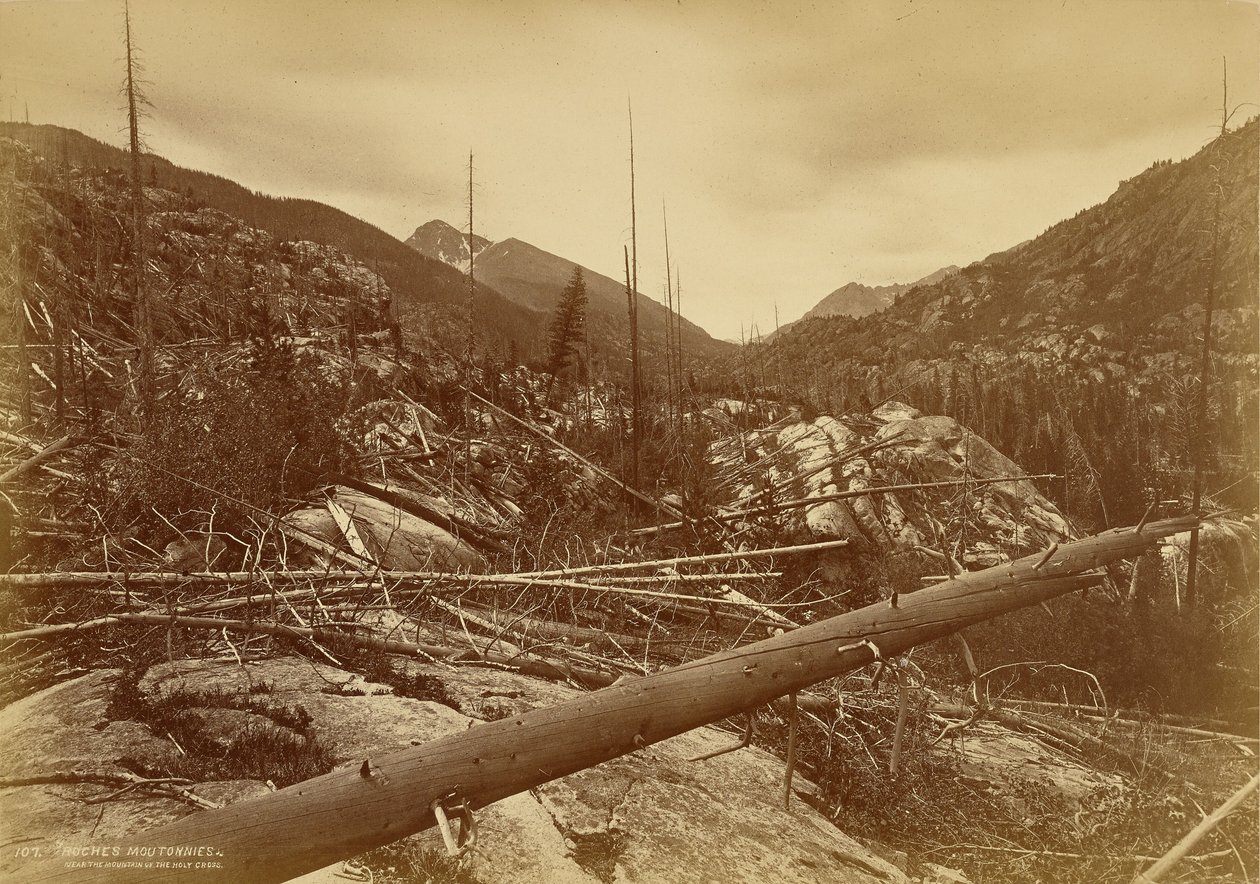 Roches Moutonnées Near The Mountain of The Holy Cross by William Henry Jackson
