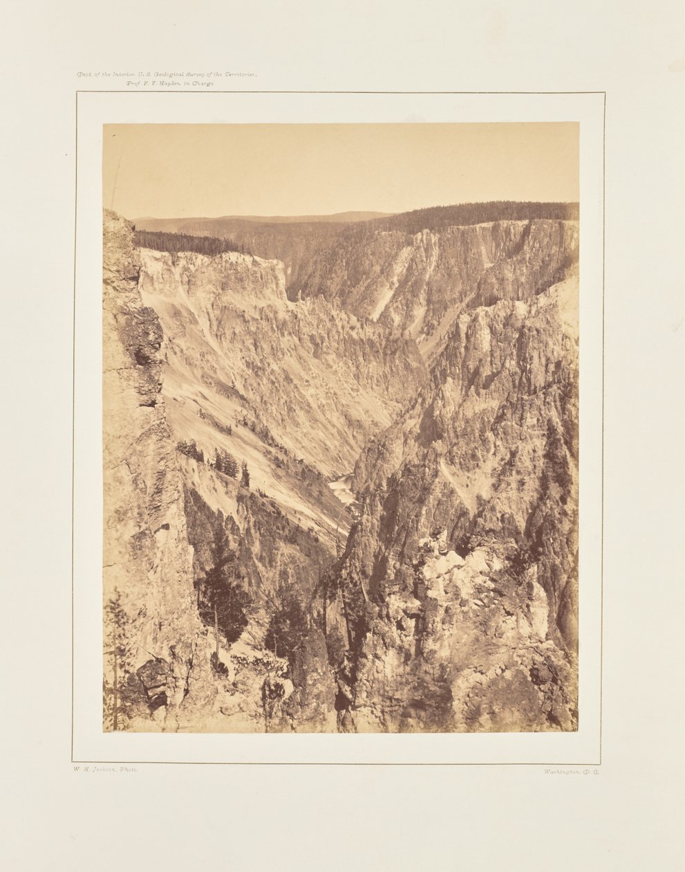 The Grand Canyon, One Mile Below the Falls by William Henry Jackson