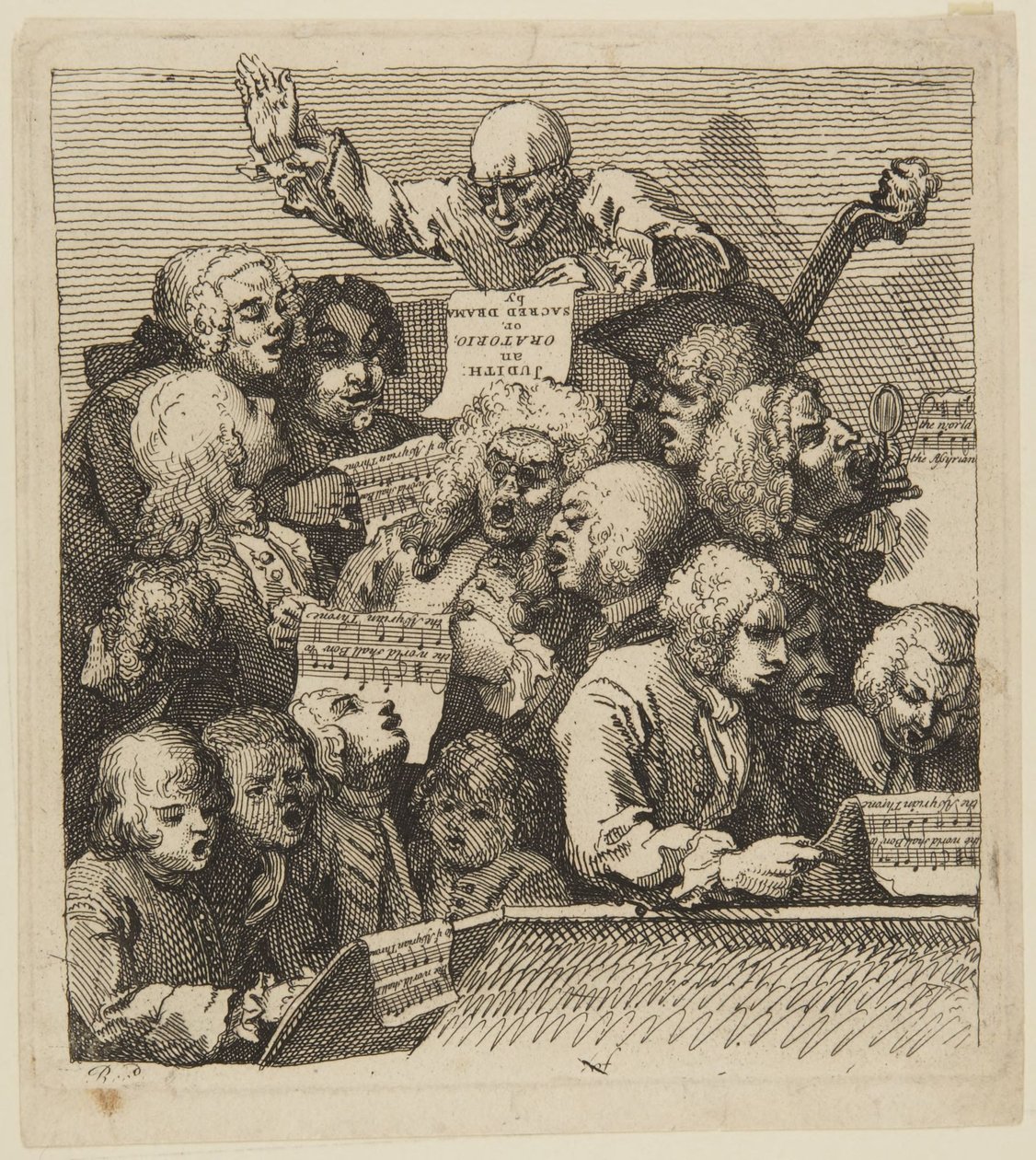 A Chorus of Singers by William Hogarth