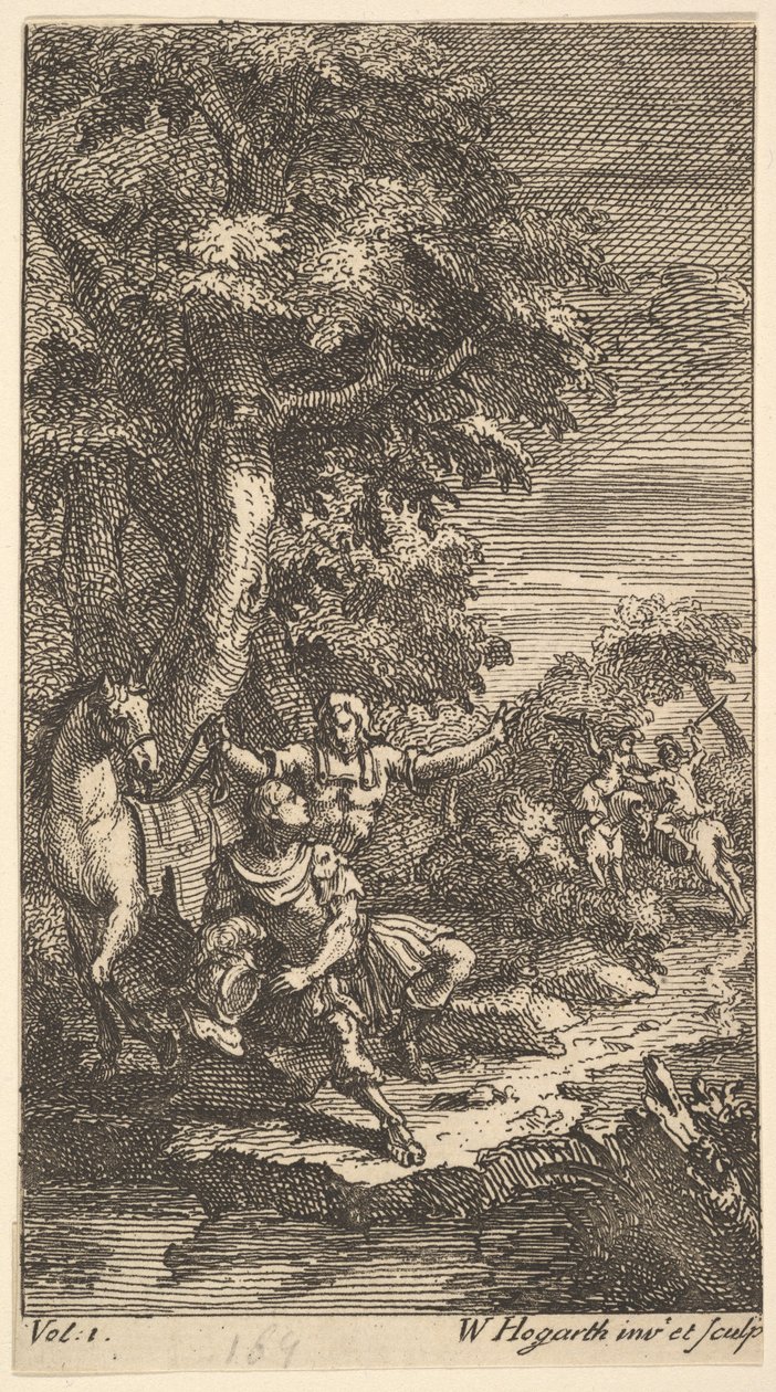Cassandra, Frontispiece, Vol. 1, 1725 by William Hogarth