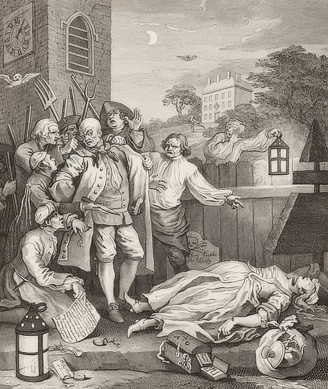 Cruelty in Perfection. From: The Four Stages of Cruelty. 1751 by William Hogarth