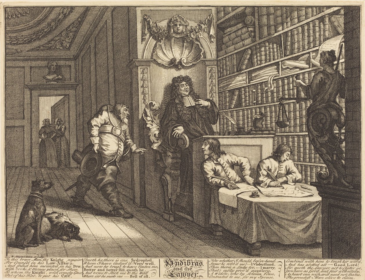 Hudibras and the Lawyer by William Hogarth