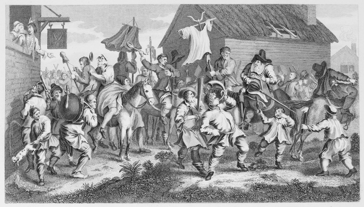 Hudibras Encounters the Skimmington by William Hogarth