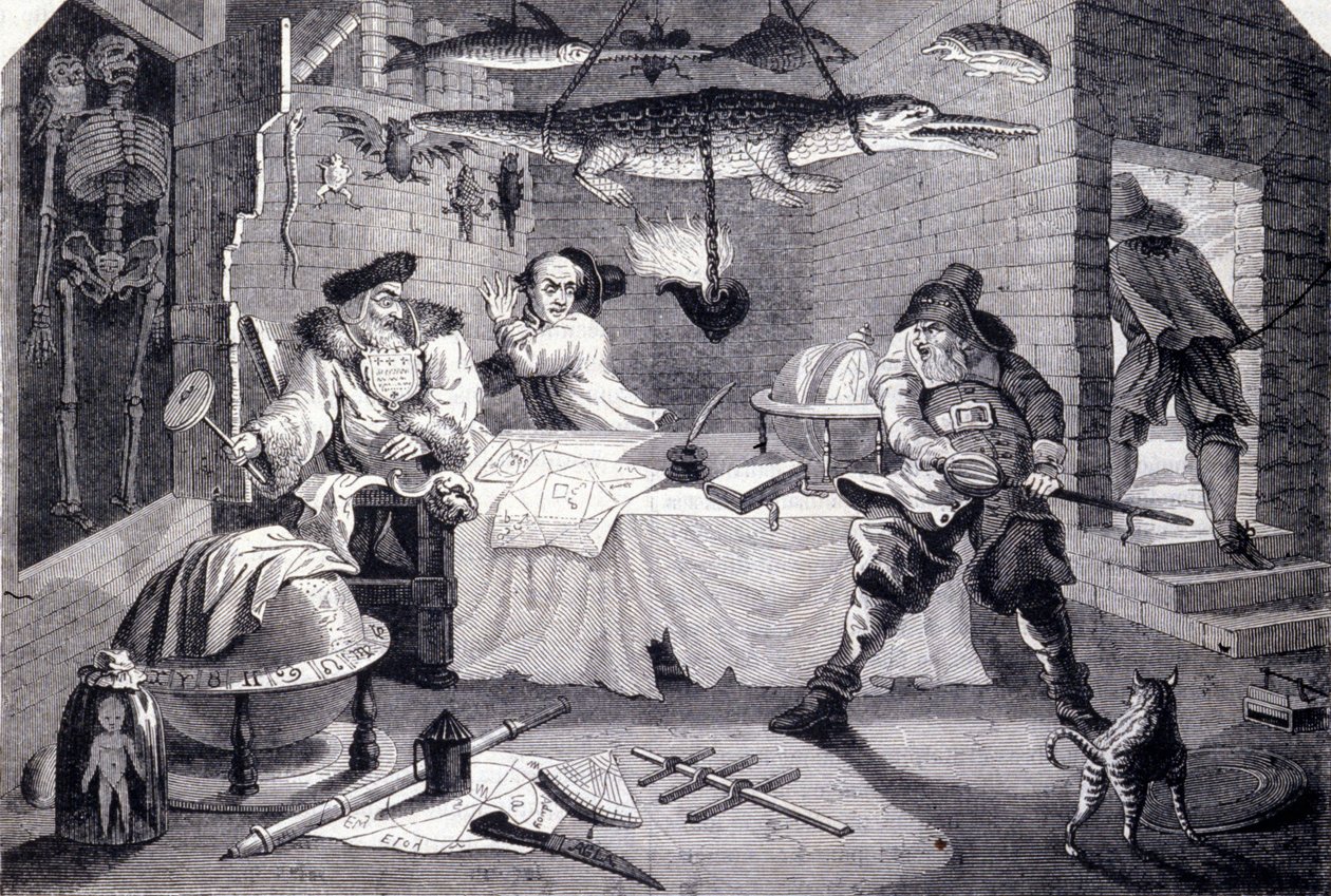 Hudibras Attacks Astrologer Sidrophel and His Valet Whacum by William Hogarth