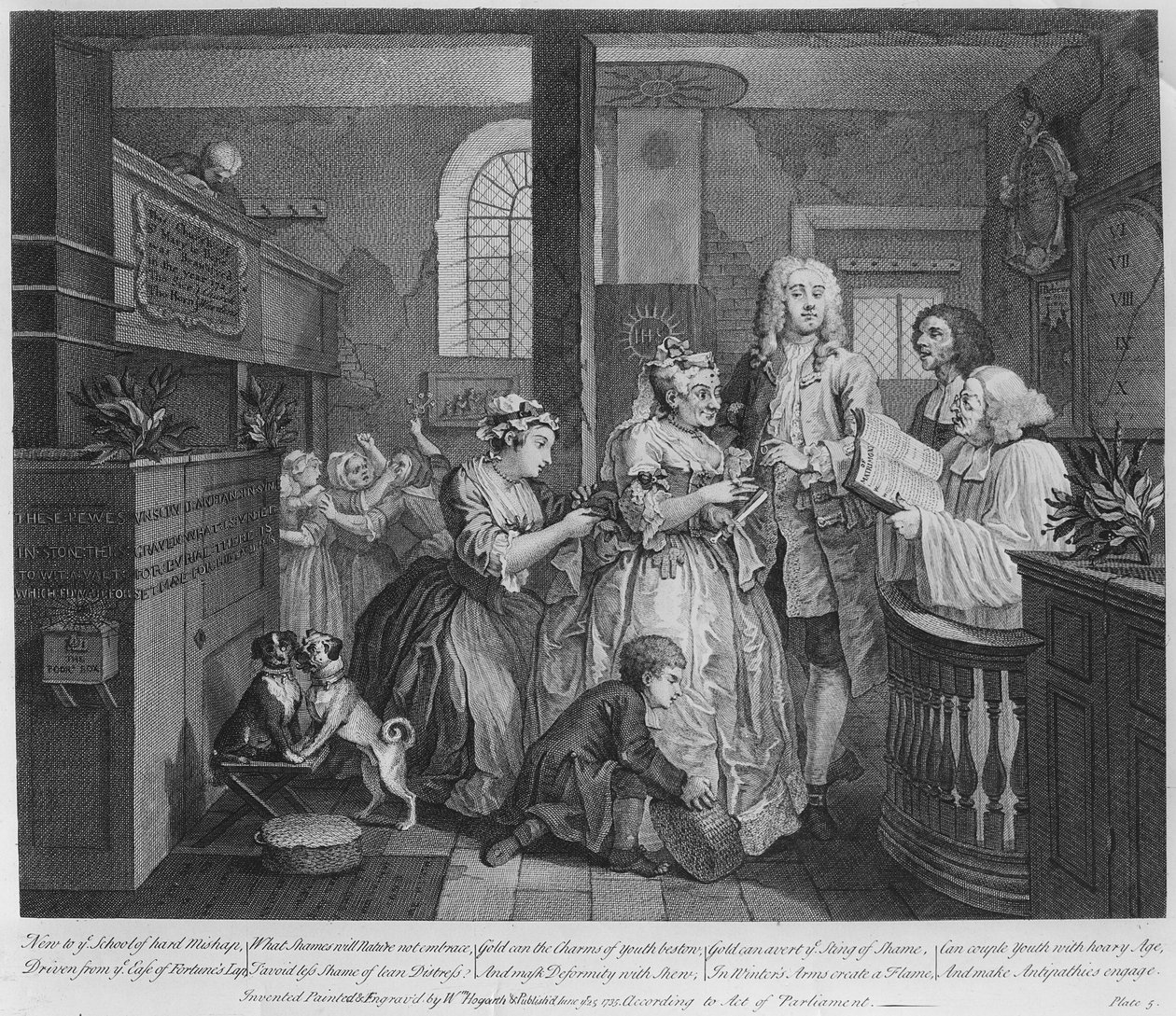 Married to an Old Maid, plate V from 