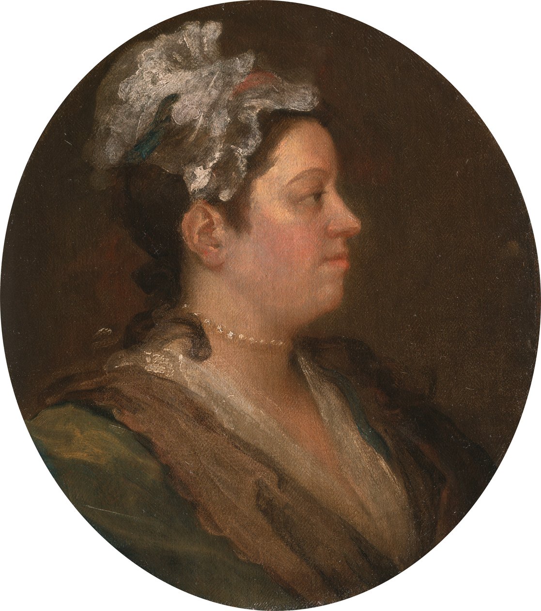 Mary Hogarth (1699-1741), c.1740 (pre-conversation) by William Hogarth