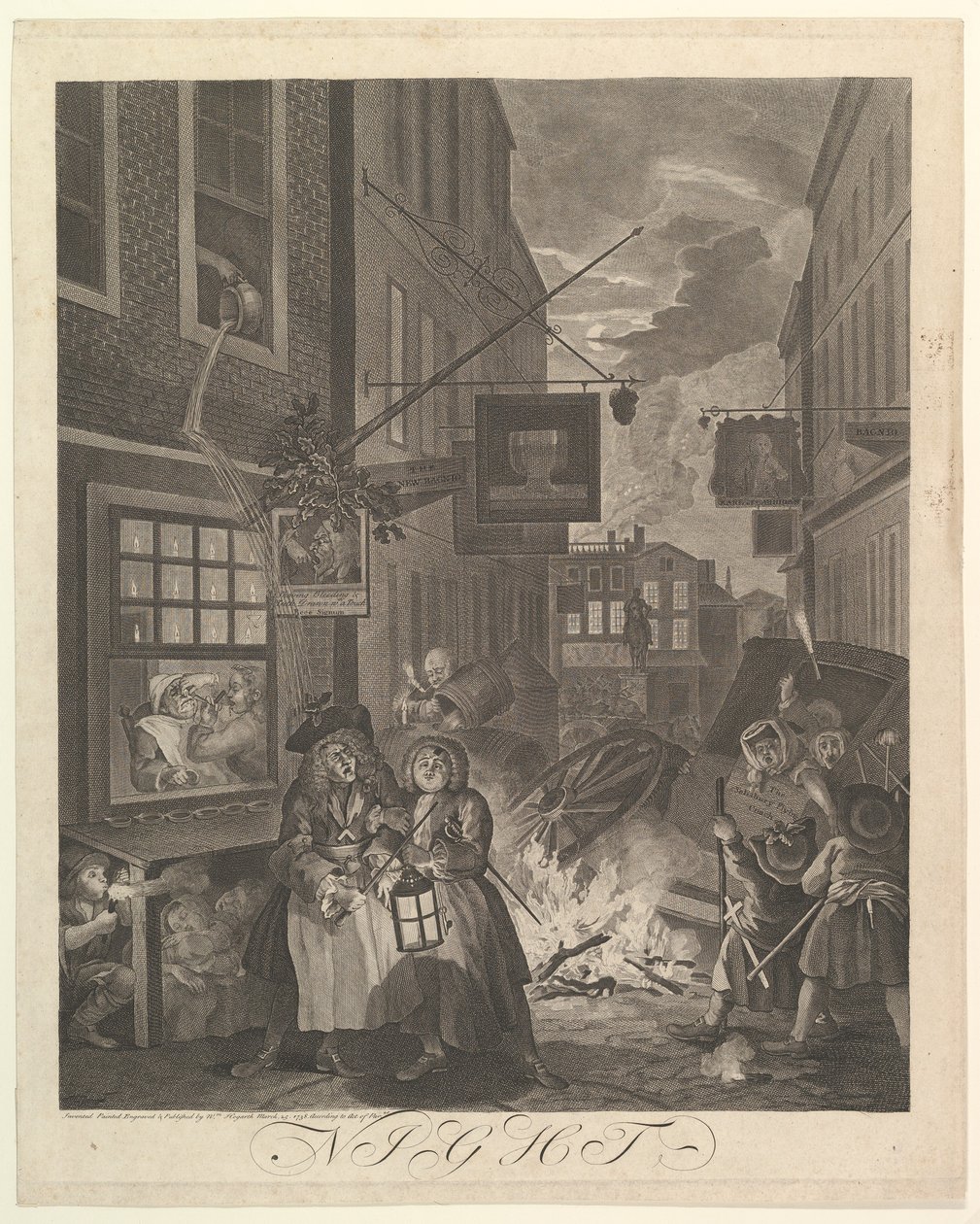 Night The Four Times of Day by William Hogarth