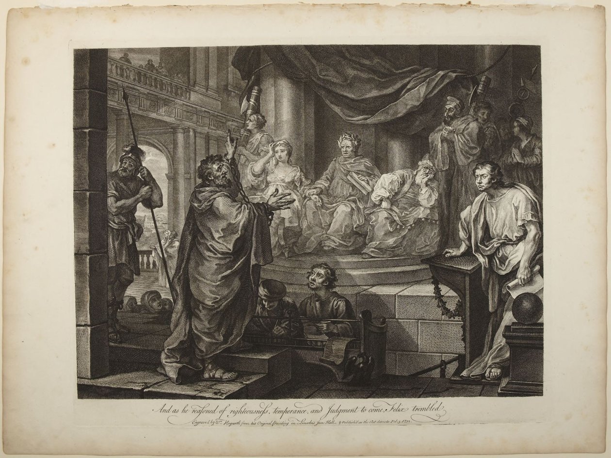 Paul Before Felix by William Hogarth