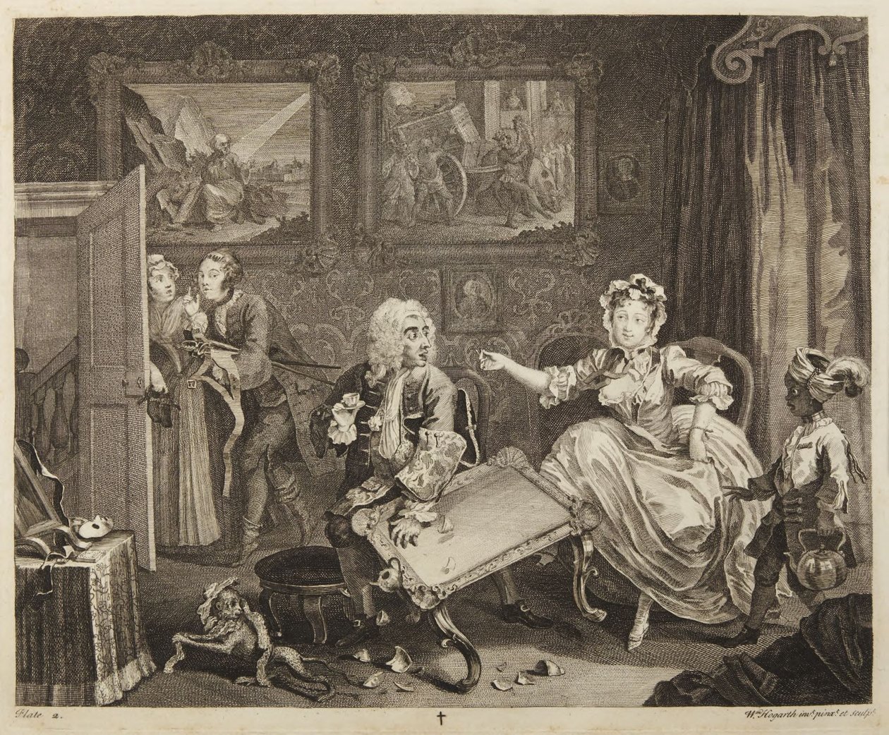 Plate 2 from the series A Harlot