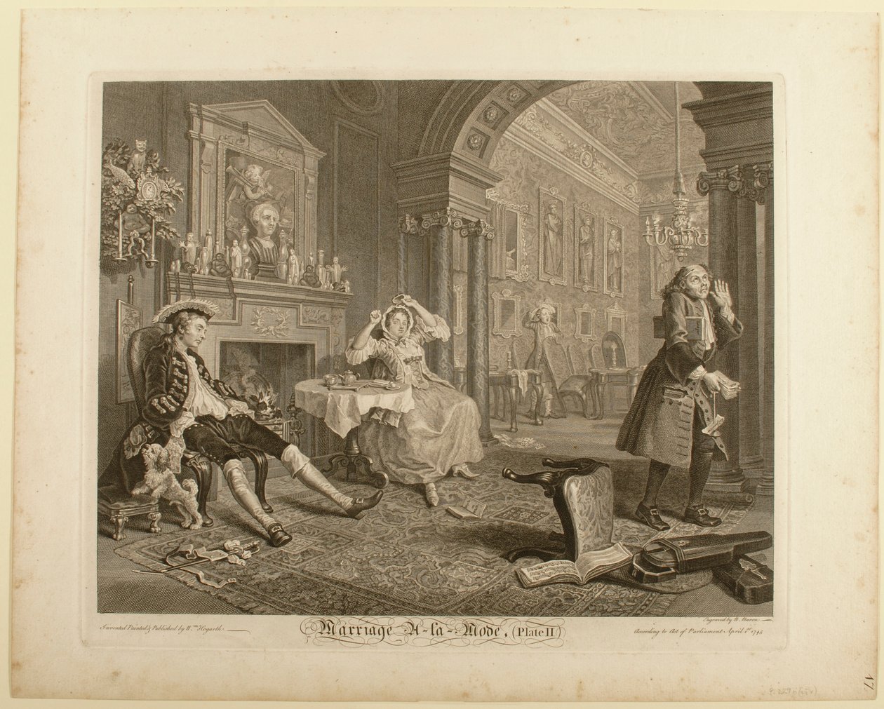 Plate II, from “Marriage à la Mode” by William Hogarth