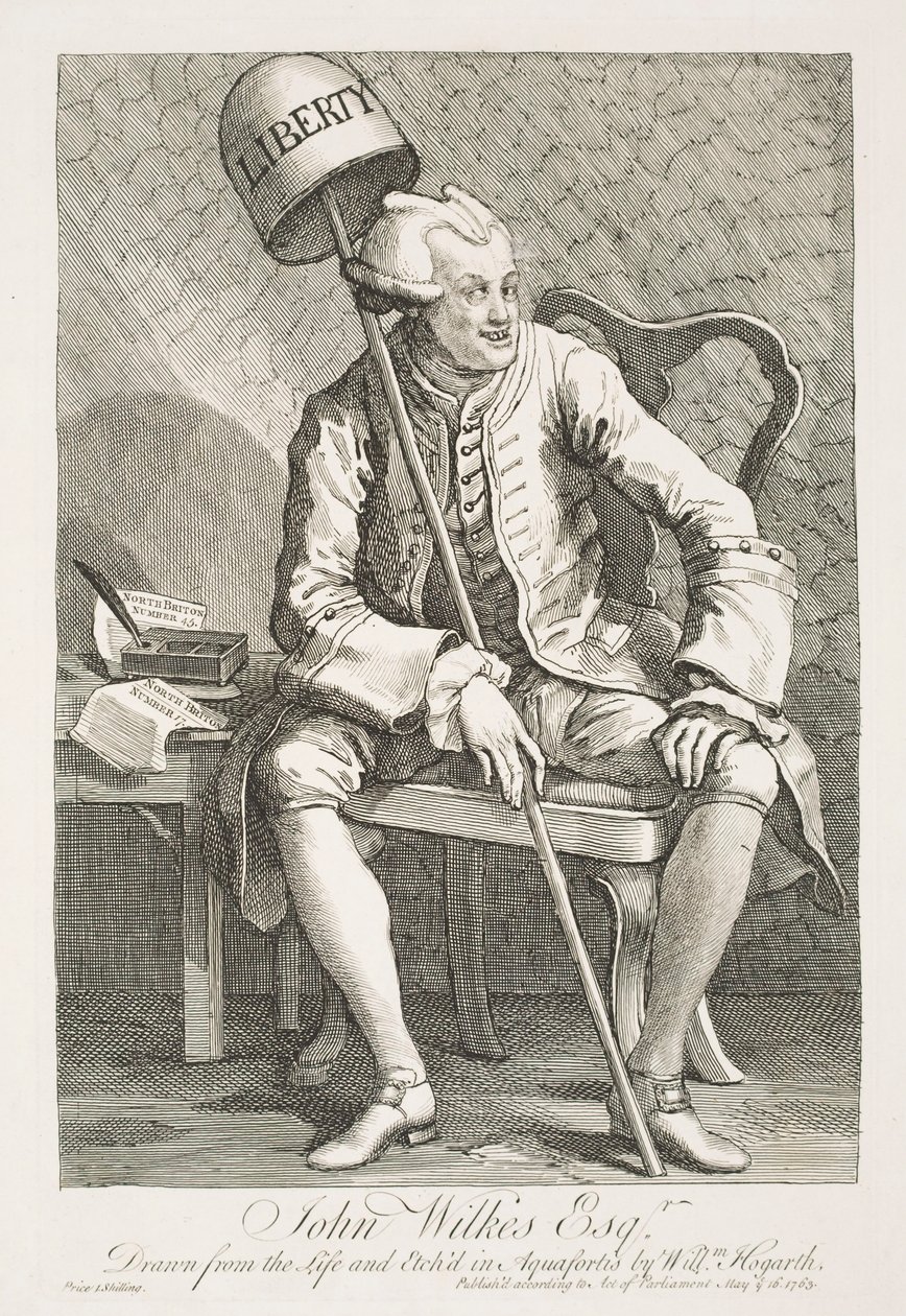 Portrait of John Wilkes, Esquire by William Hogarth