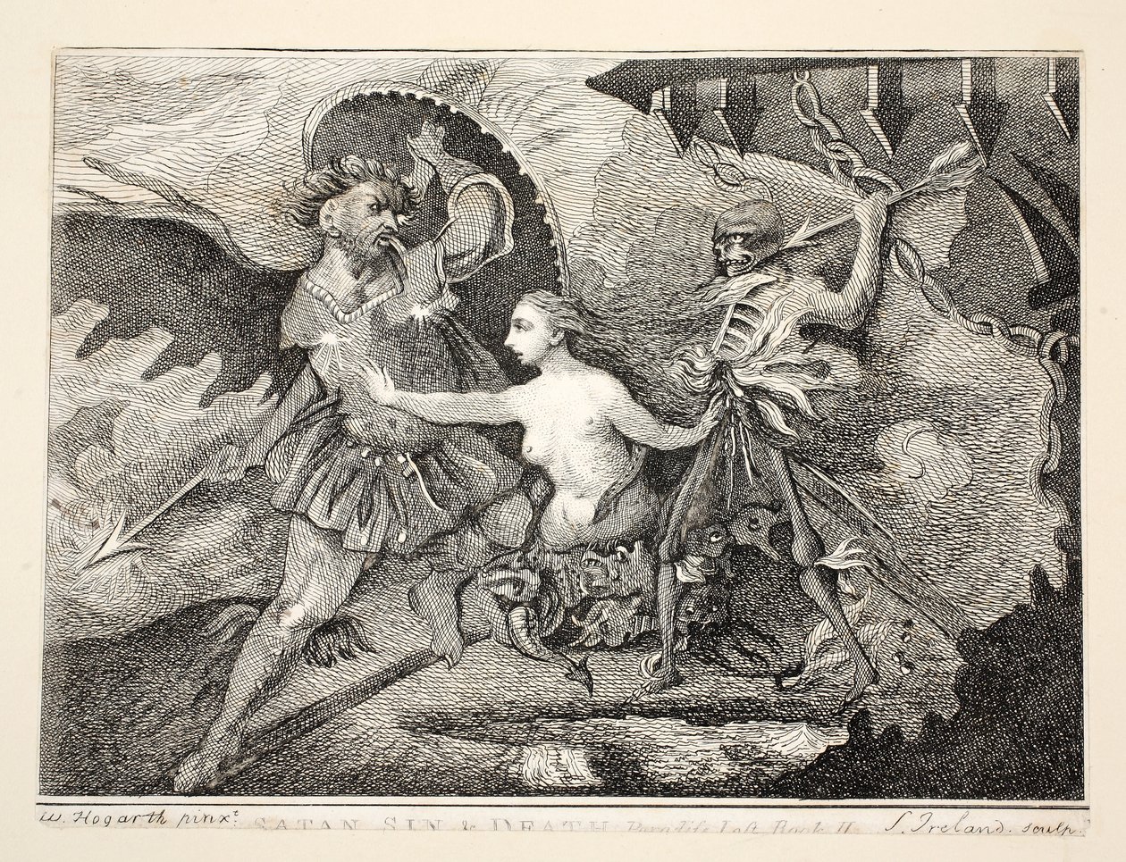 Satan, Sin and Death by William Hogarth