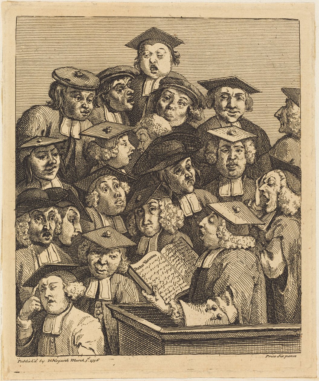 Scholars at a Lecture by William Hogarth