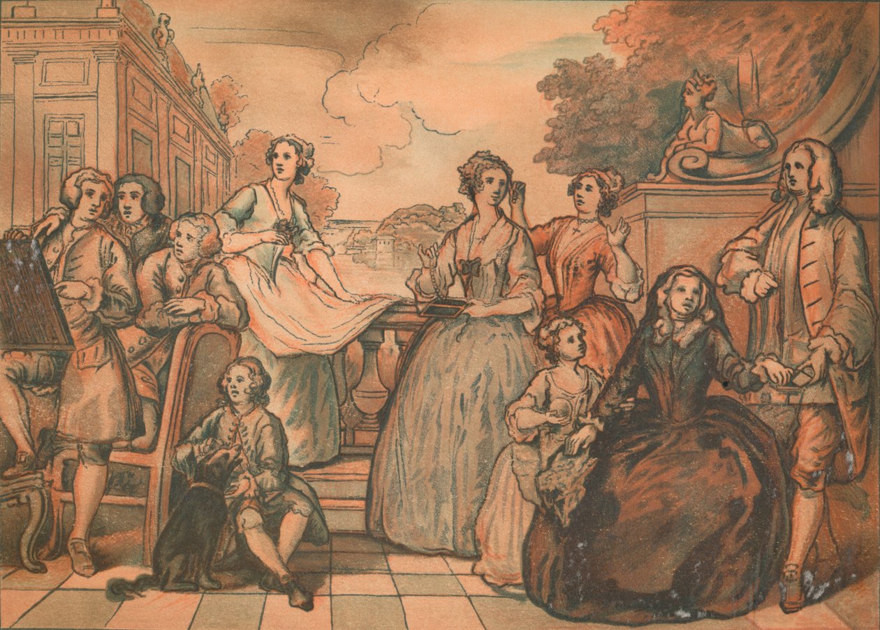 Sketch for The Jones Family Conversation Piece, 1730 by William Hogarth