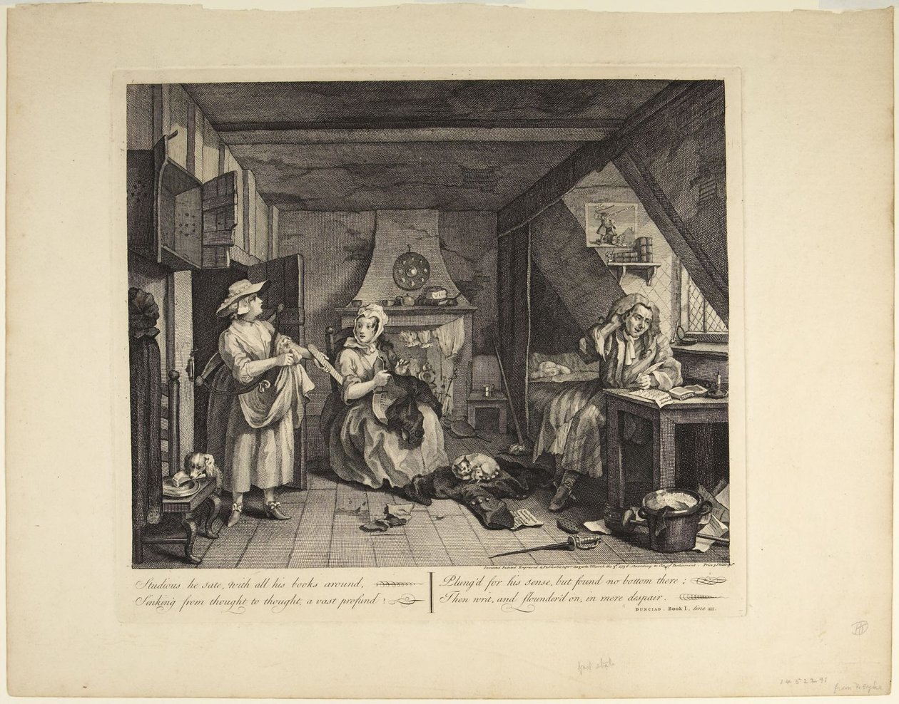 The Distressed Poet by William Hogarth