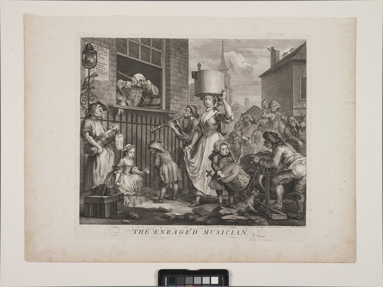 The Enraged Musician by William Hogarth