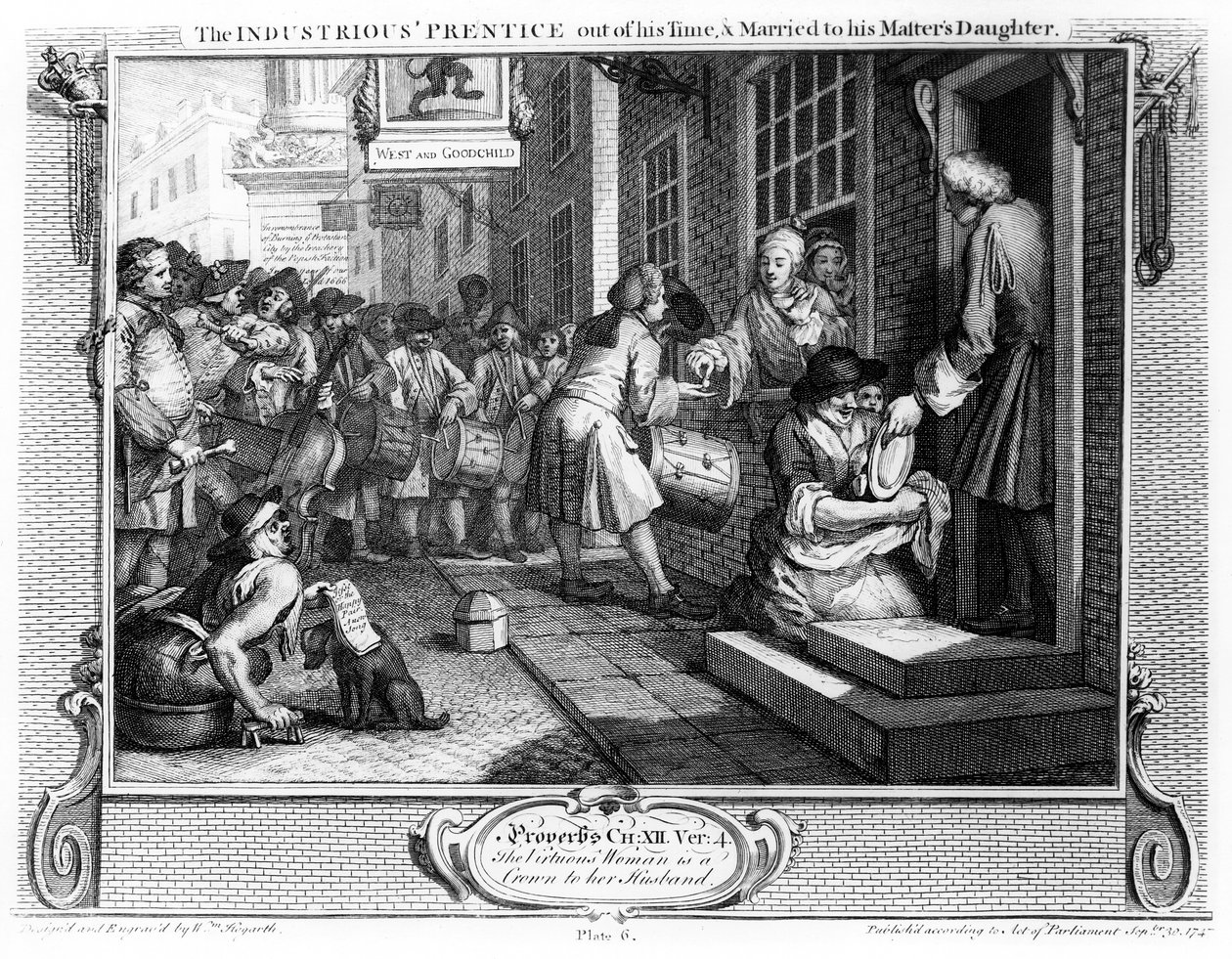 The Industrious 'Prentice Out of His Time and Married to His Master's ...