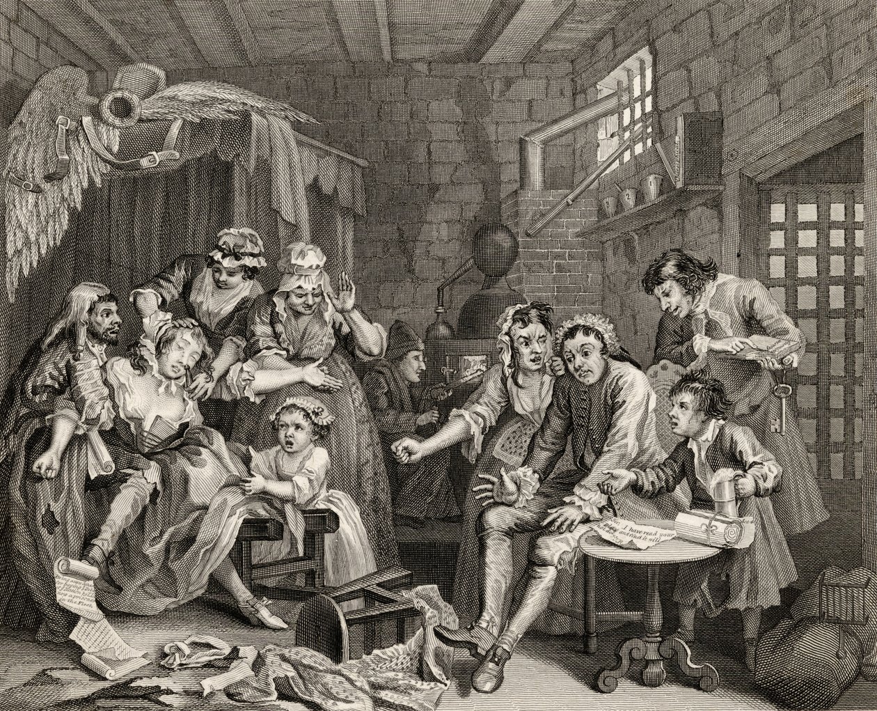 The Prison Scene, Plate VII from 
