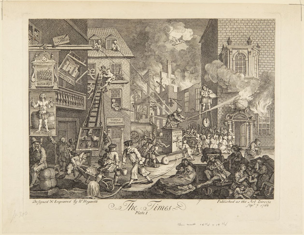 The Times: Plate I by William Hogarth
