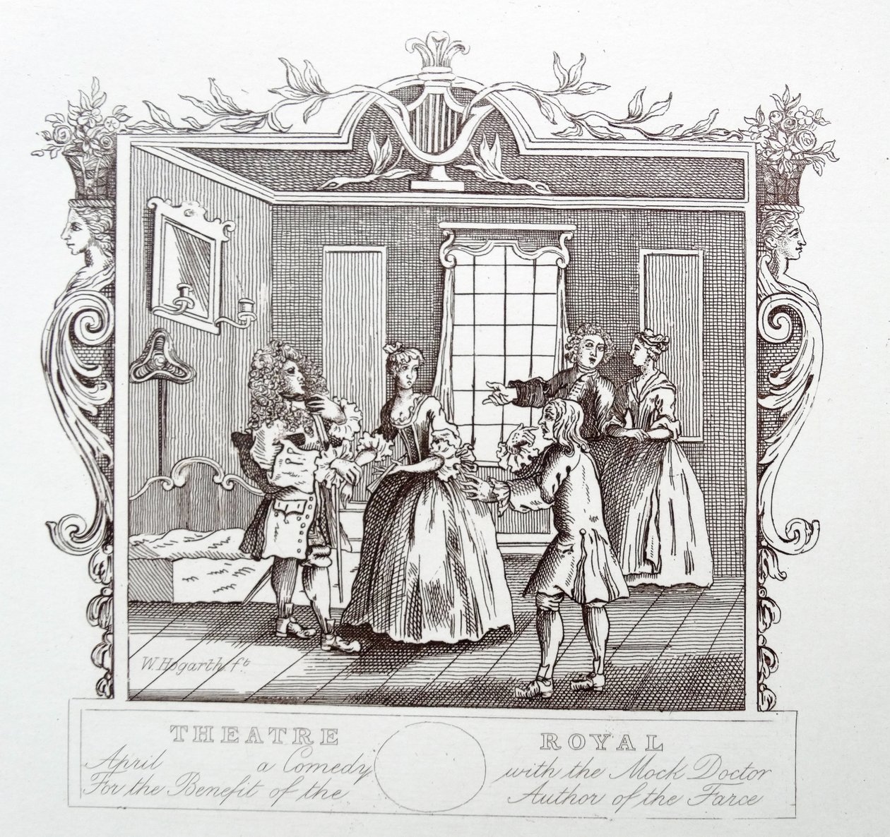 Theatre Royal, Drury Lane, London by William Hogarth