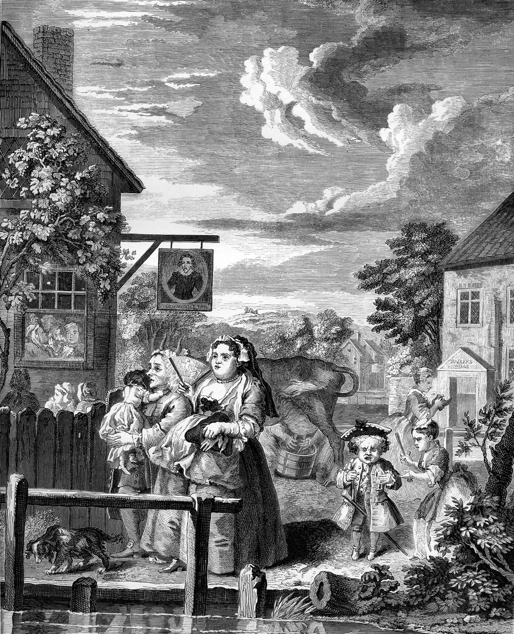 Times of the Day - Evening by William Hogarth