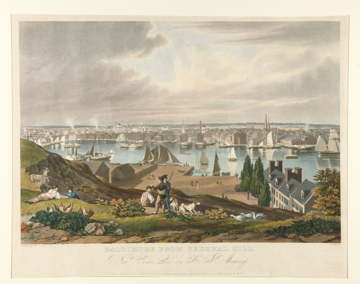 Baltimore From Federal Hill by William James Bennett