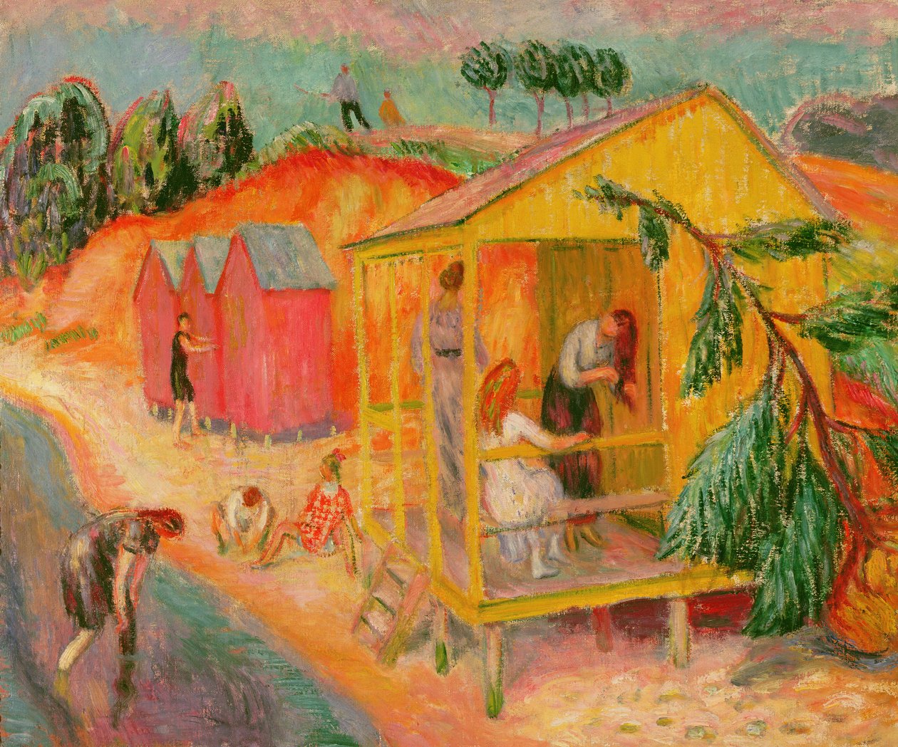 Bath Houses by William James Glackens