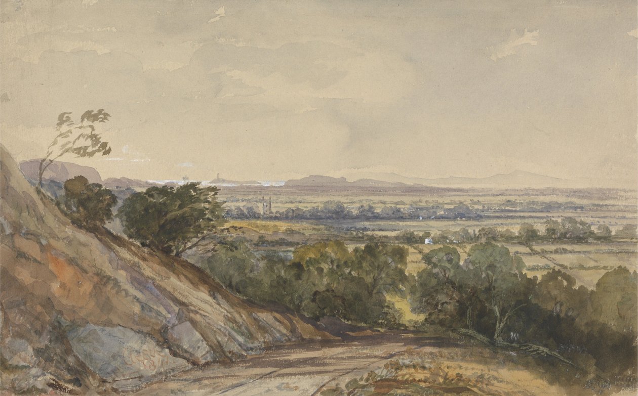 Cleeve, Somerset, with Bridgewater Bay in the Distance by William James Muller