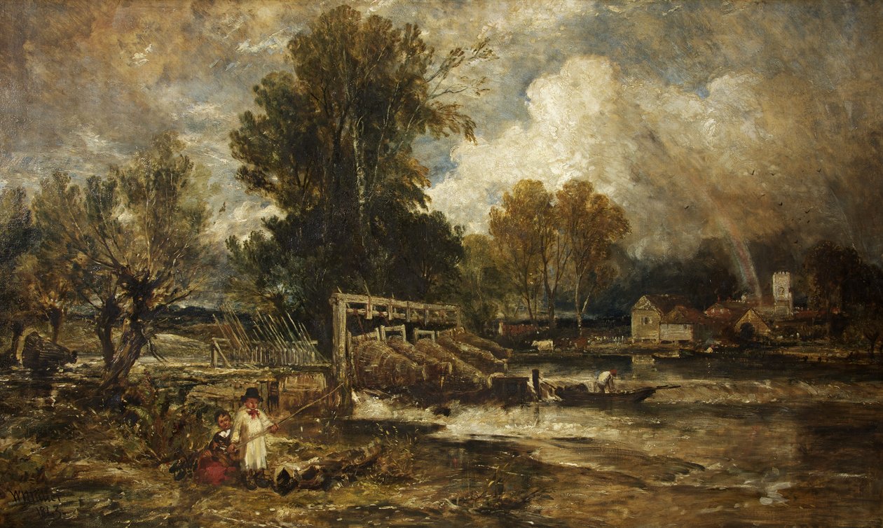 Eel Bucks at Goring by William James Muller
