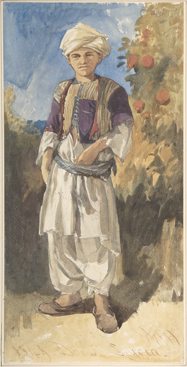 Standing Turkish Youth by William James Muller