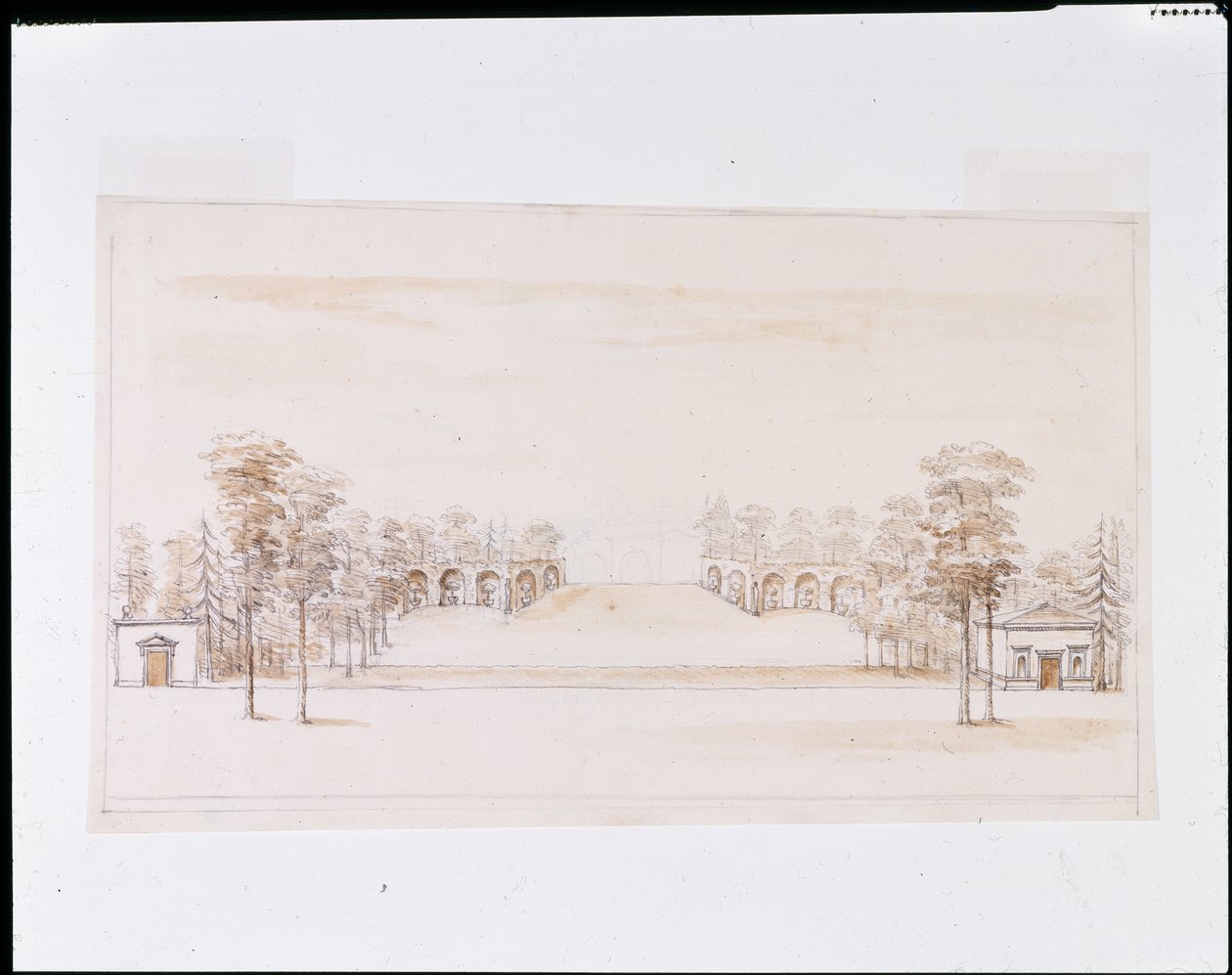 Perspective Design for a New Orangery by William Kent