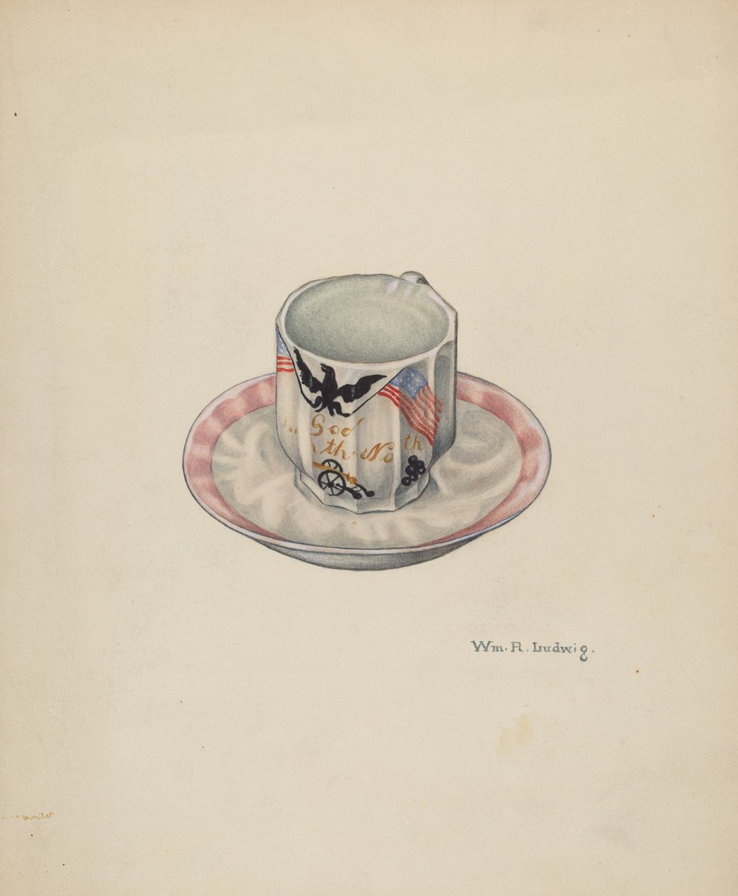 Cup and Saucer by William Ludwig