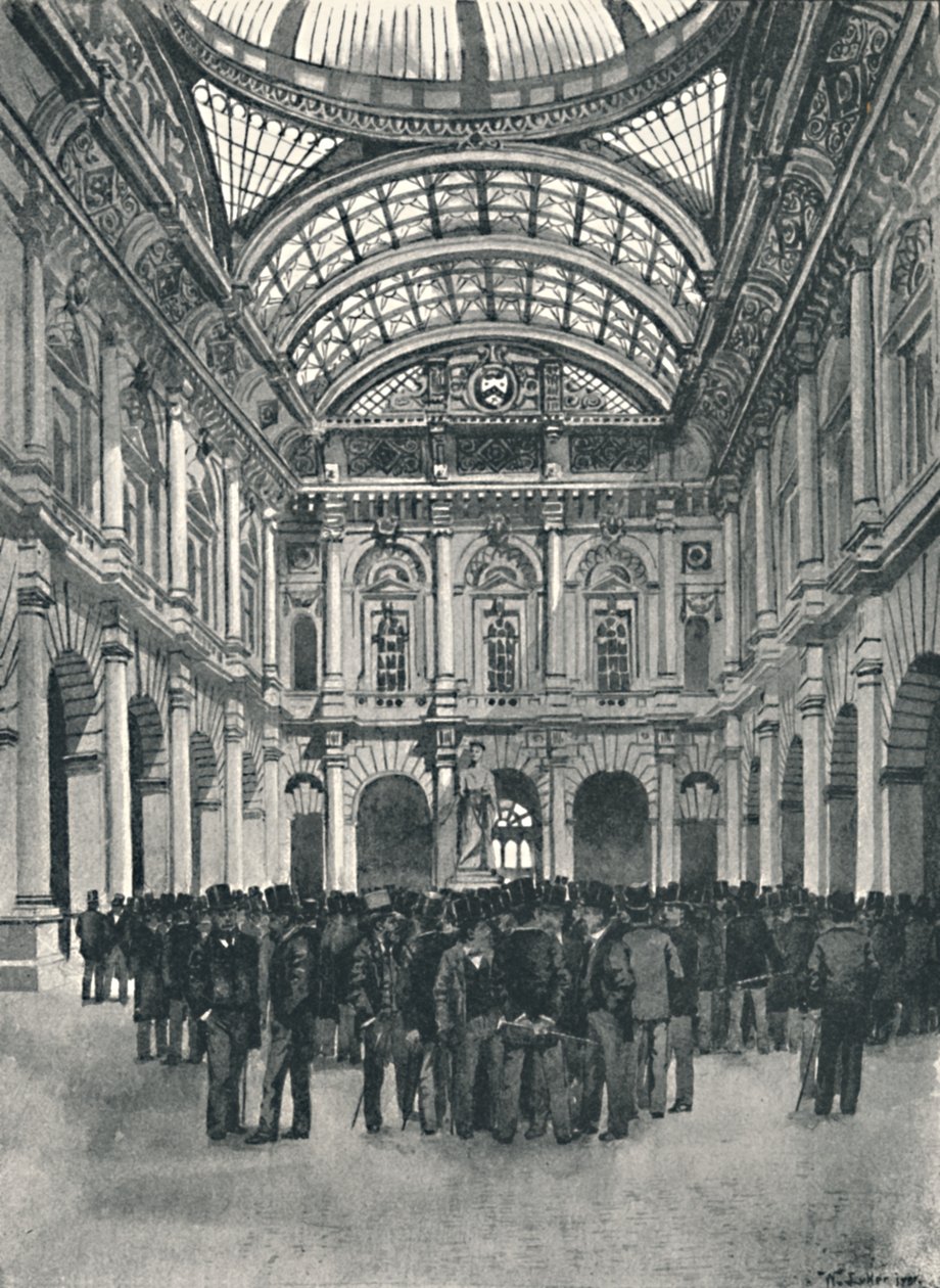 On Change - Royal Exchange, 1891 by William Luker